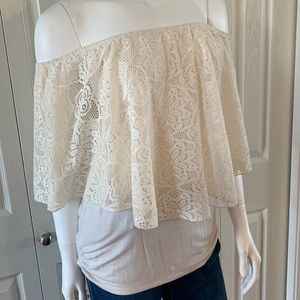2 way wear lace top